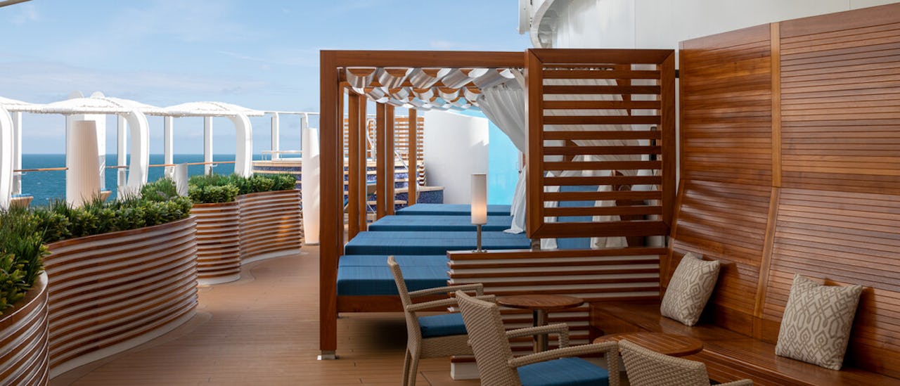 Cool down in the sea breeze and enjoy a treatment from the Oasis Spa in The Retreat