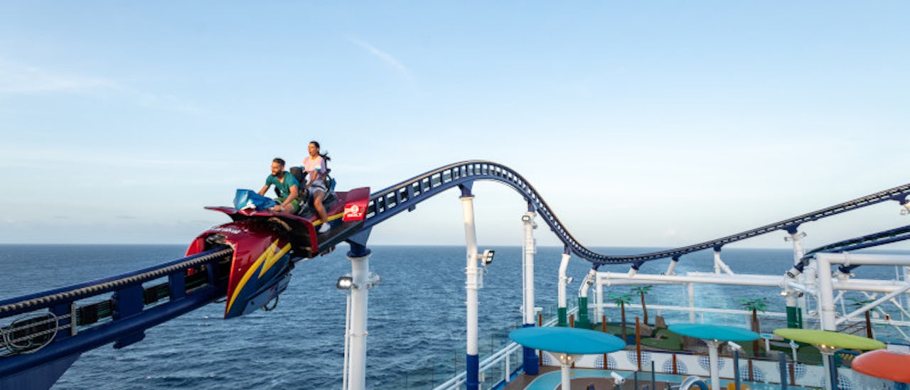 Look forward to a breathtaking ride in the BOLT roller coaster!