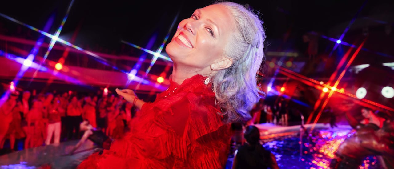 Welcome to Scarlet Night—celebrate with circus acts, games, karaoke, myth-telling, and live music, all honoring a love that turned the world scarlet!