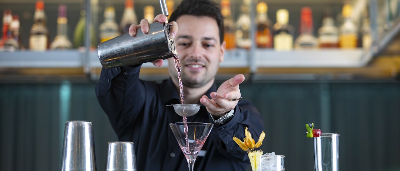 Have a drink in the Panorama Bar and Lounge